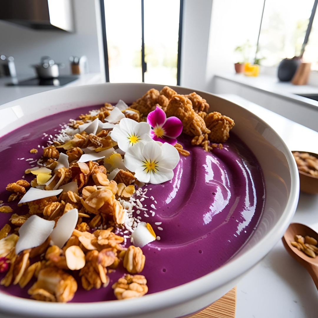 Smoothies Bowl à l'UBE - Recette avec UBE