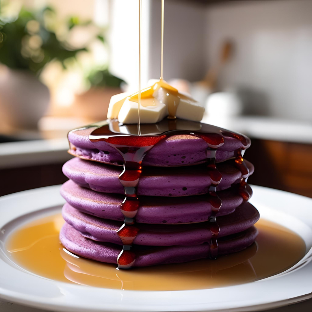 Pancakes à l'UBE - Recette avec UBE