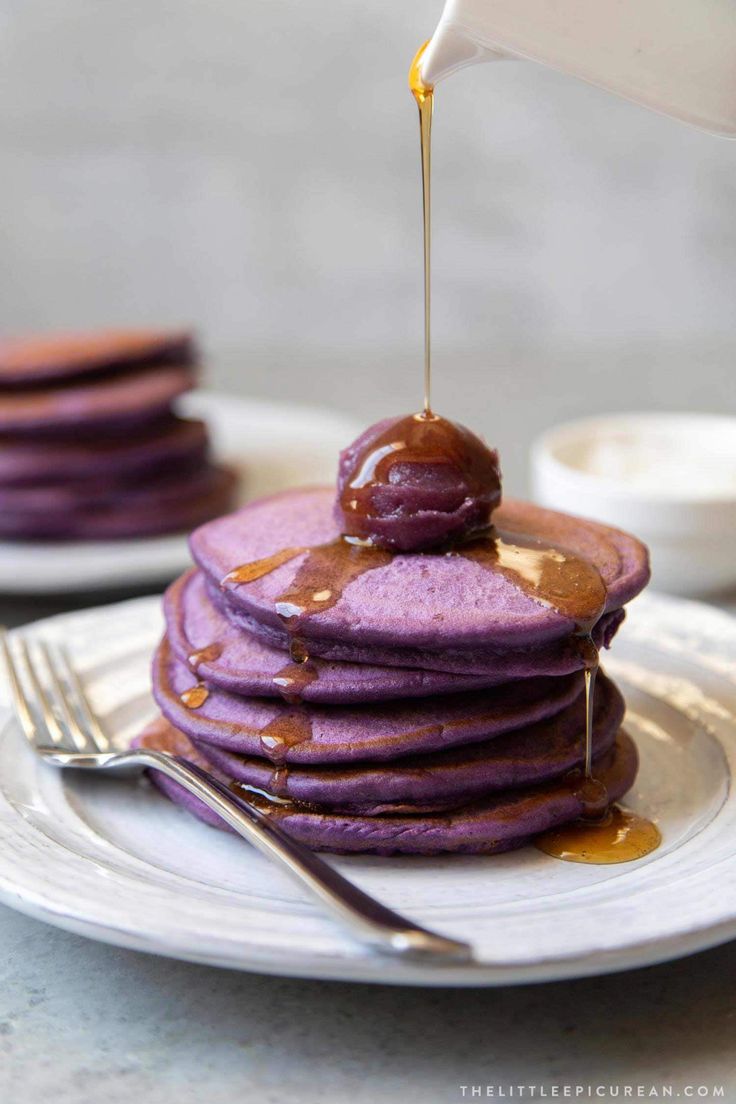 UBE PANCAKES BE UBE